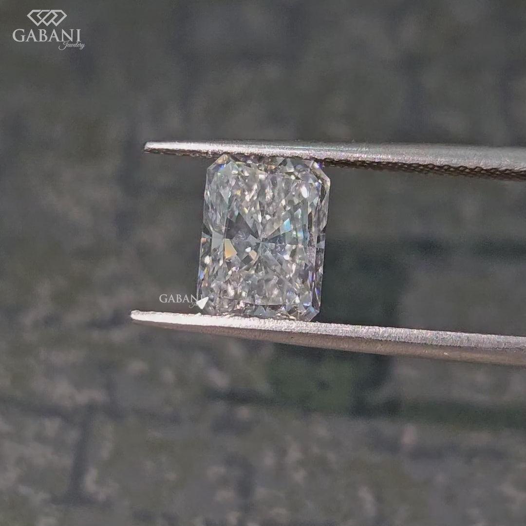 igi certified radiant cut lab grown diamond loose stone for custom jewelry